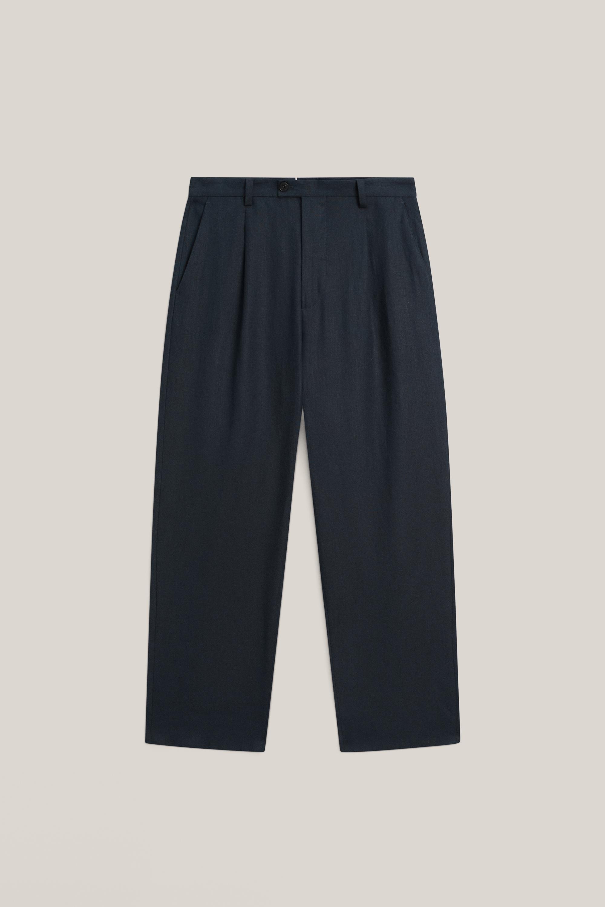 Total look darted linen trousers - LIMITED EDITION